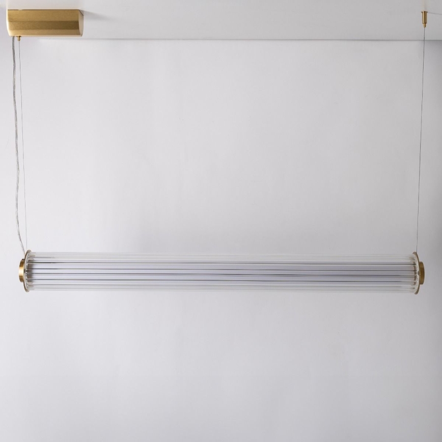 Zuma Line - LED люстра на тросі з регульованою яскравістю LED/39W/230V 2700-6500K золота + пульт дистанційного керування