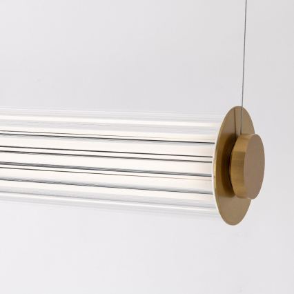 Zuma Line - LED люстра на тросі з регульованою яскравістю LED/39W/230V 2700-6500K золота + пульт дистанційного керування