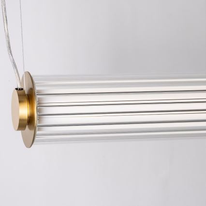 Zuma Line - LED люстра на тросі з регульованою яскравістю LED/39W/230V 2700-6500K золота + пульт дистанційного керування