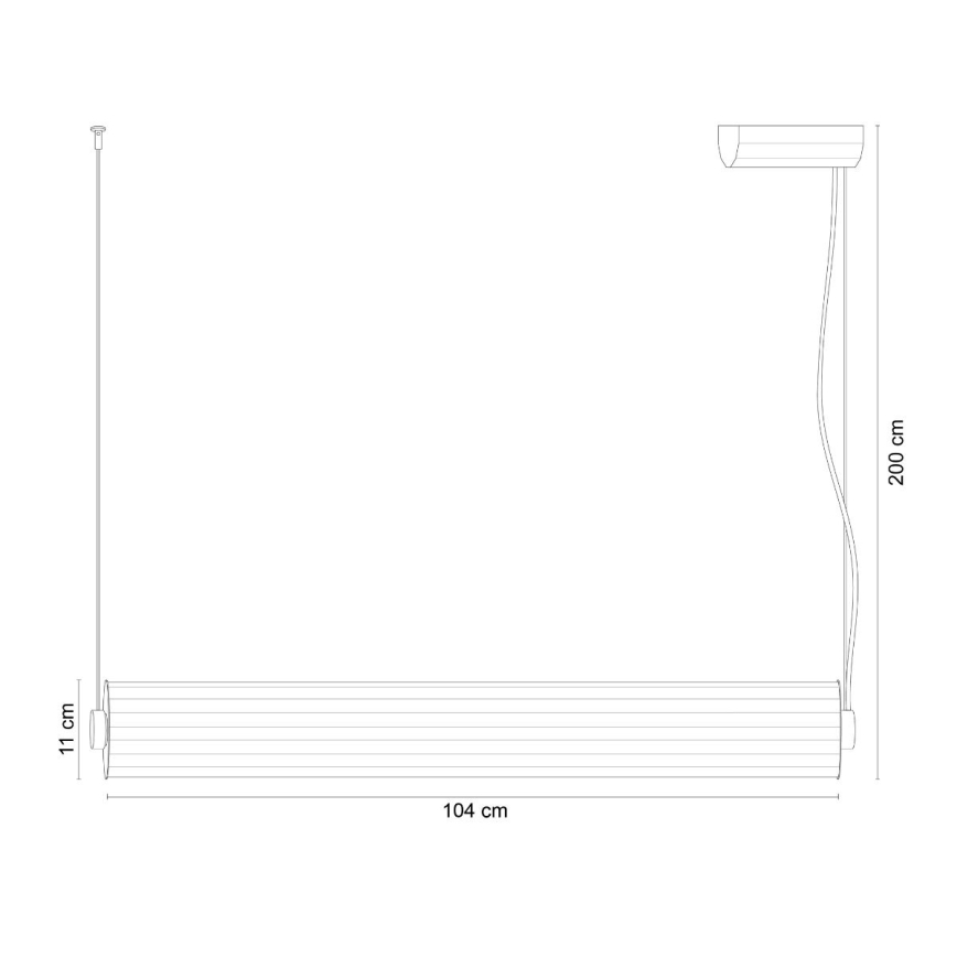 Zuma Line - LED люстра на тросі з регульованою яскравістю LED/39W/230V 2700-6500K золота + пульт дистанційного керування