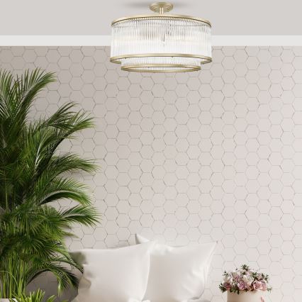 Zuma Line - Накладна люстра 6xE14/60W/230V латунна