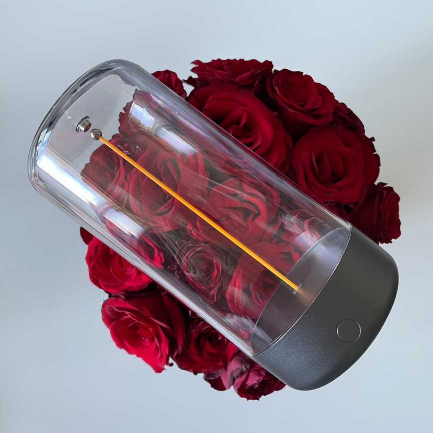 Zuma Line - LED Настільна акумуляторна лампа з регулюванням яскравості LED/0,5W/230V чорний IP54
