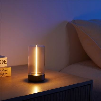 Zuma Line - Светодиодная регулируемая по яркости настольная лампа с зарядкой LED/0,5 Вт/230 В черная IP54