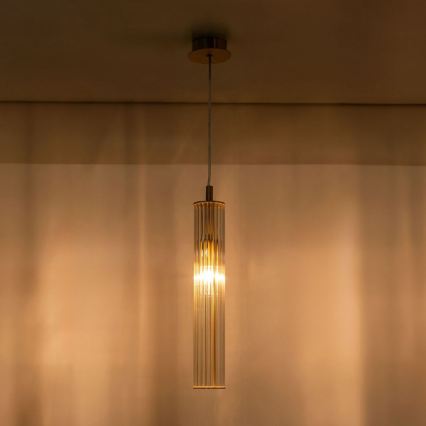 Zuma Line - Подвесная люстра на тросе 1xE14/7W/230V золотая