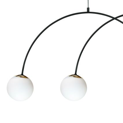 Zuma Line - Підвісна люстра на тросі 4xE14/10W/230V чорна