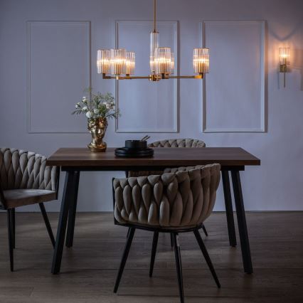 Zuma Line - Люстра на штанзі 7xE14/7W/230V золота