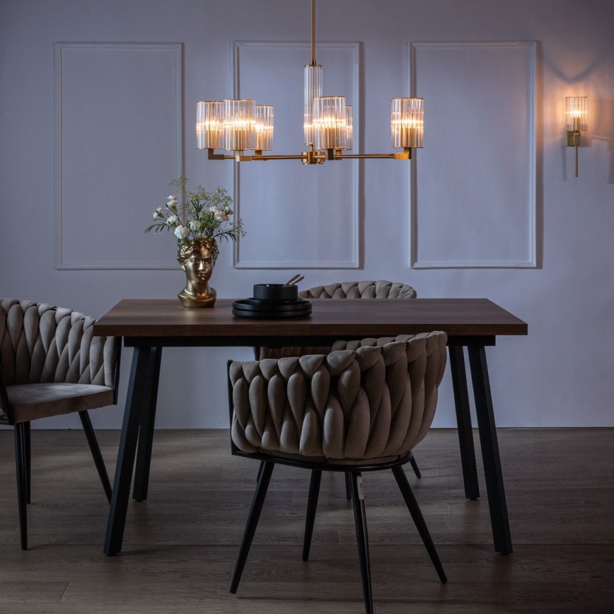 Zuma Line - Люстра на штанзі 7xE14/7W/230V золота