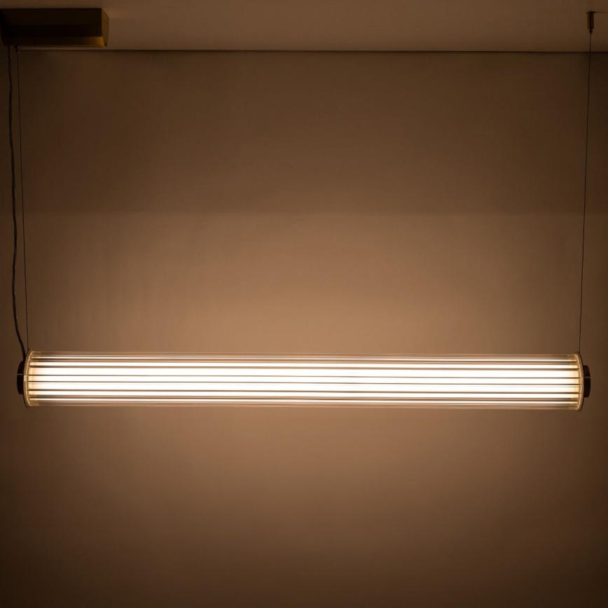Zuma Line - Диммируемая светодиодная люстра на тросе LED/39W/230V 2700-6500K золотая + пульт дистанционного управления