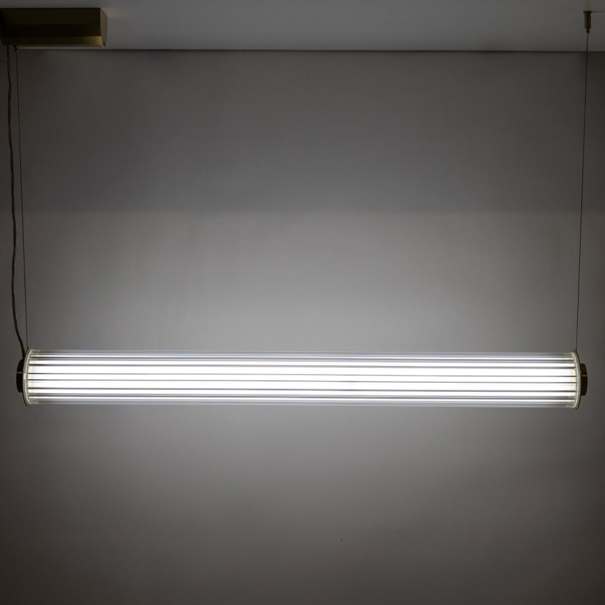 Zuma Line - Диммируемая светодиодная люстра на тросе LED/39W/230V 2700-6500K золотая + пульт дистанционного управления