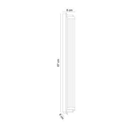 Zuma Line - диммируемый настенный светильник LED/26 Вт/230 В 2700-6500K золотой + пульт дистанционного управления