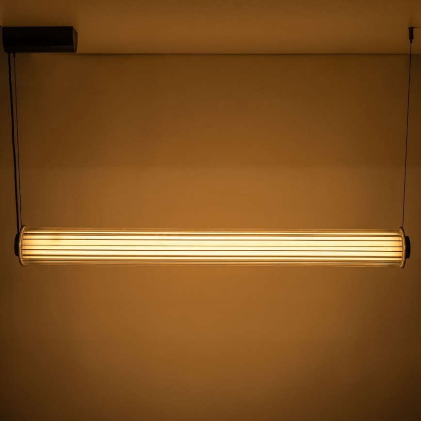 Zuma Line - Диммируемый светодиодный подвесной светильник на тросе LED/39Вт/230В 2700-6500К черный + пульт дистанционного управления