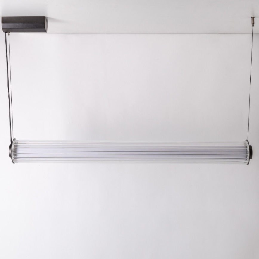 Zuma Line - Диммируемый светодиодный подвесной светильник на тросе LED/39Вт/230В 2700-6500К черный + пульт дистанционного управления
