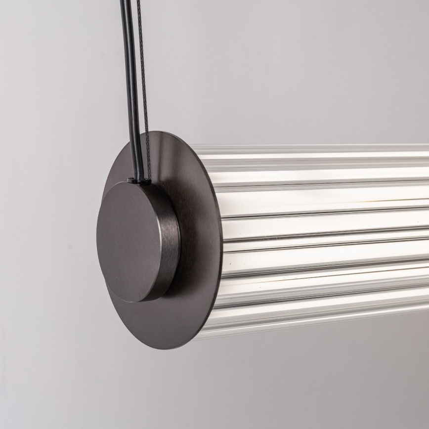 Zuma Line - Диммируемый светодиодный подвесной светильник на тросе LED/39Вт/230В 2700-6500К черный + пульт дистанционного управления