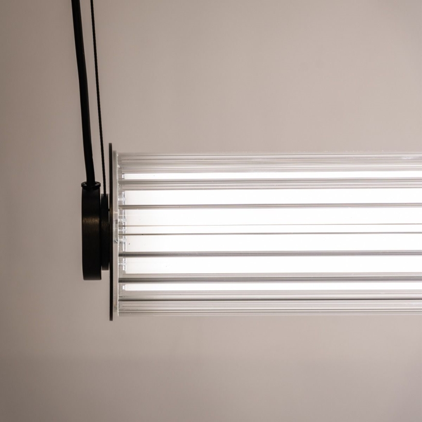 Zuma Line - Диммируемый светодиодный подвесной светильник на тросе LED/39Вт/230В 2700-6500К черный + пульт дистанционного управления