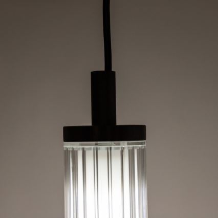 Zuma Line - Диммируемая LED-люстра на тросе LED/26W/230V 2700-6500K черная + пульт дистанционного управления