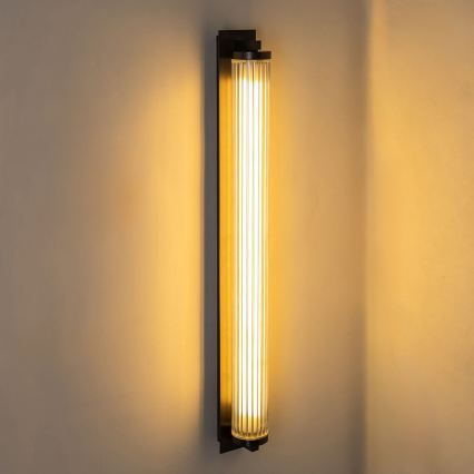 Zuma Line - Димований настінний світильник LED/26W/230V 2700-6500K чорний + пульт дистанційного керування