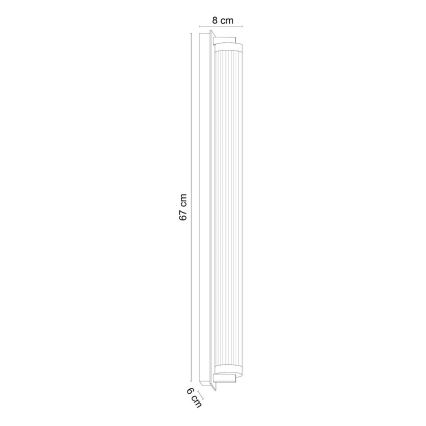 Zuma Line - Димований настінний світильник LED/26W/230V 2700-6500K чорний + пульт дистанційного керування