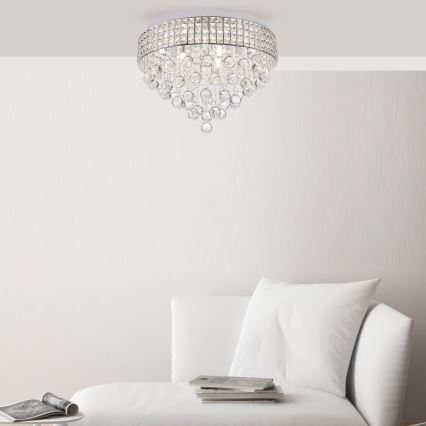 Zuma Line - Потолочный светильник 6xG9/25W/230V диаметр 40 см блестящий хром