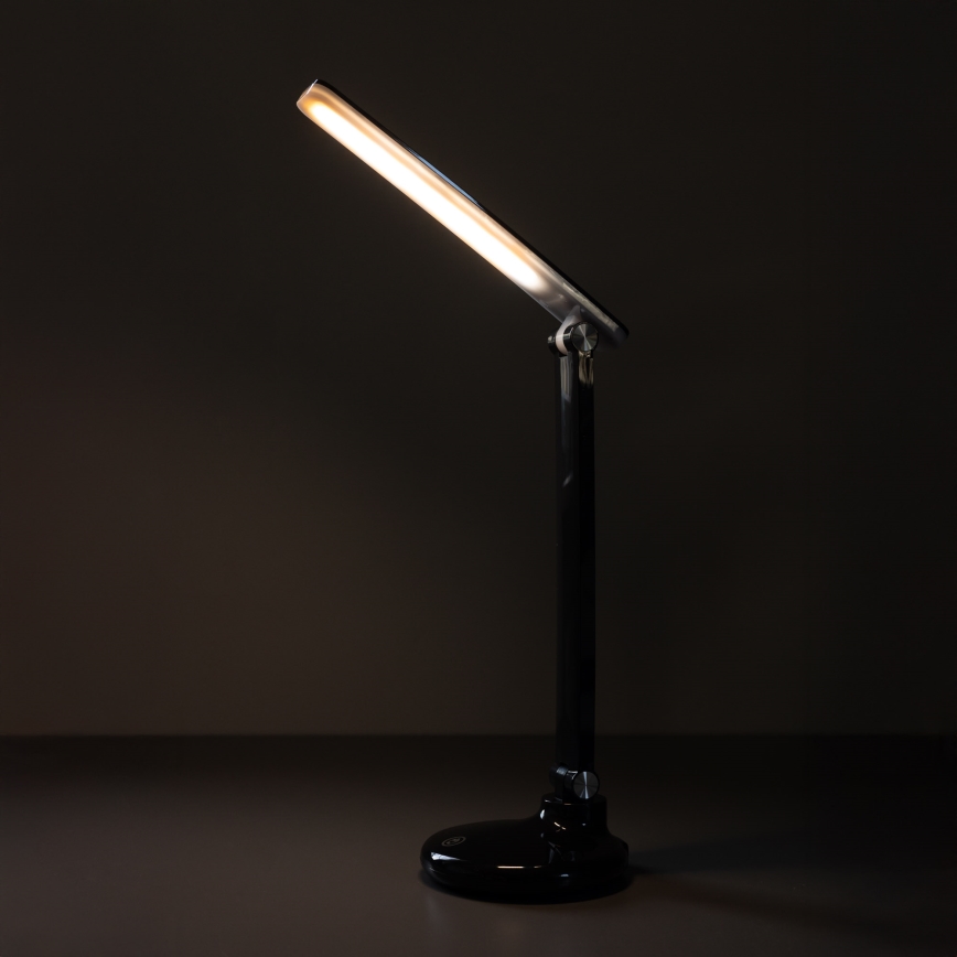 Zuma Line - LED настільна лампа з зарядкою LED/6W/1200 mAh 3000/4500/6000K CRI 90 чорна