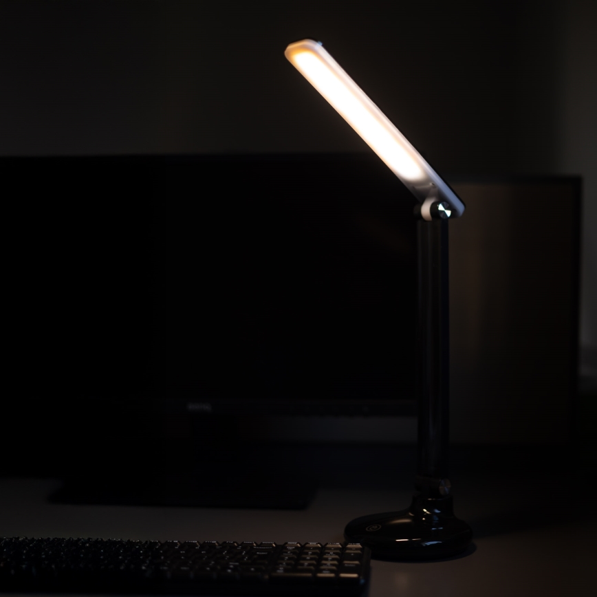 Zuma Line - LED настільна лампа з зарядкою LED/6W/1200 mAh 3000/4500/6000K CRI 90 чорна