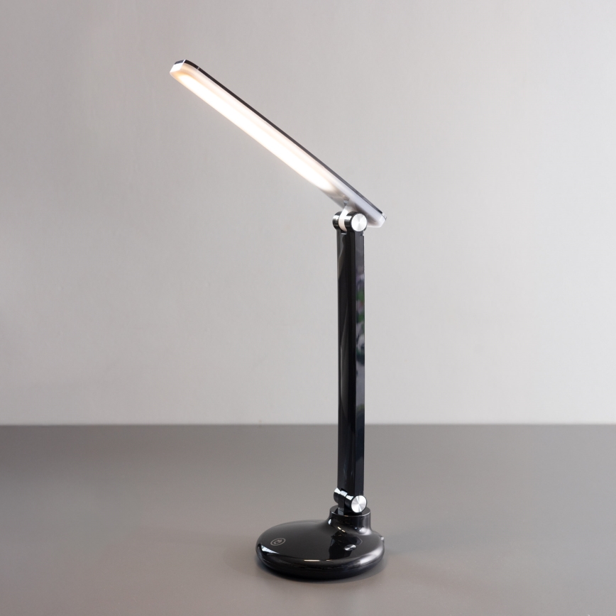 Zuma Line - LED настільна лампа з зарядкою LED/6W/1200 mAh 3000/4500/6000K CRI 90 чорна