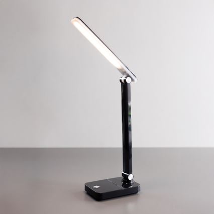 Zuma Line - LED Акумуляторна настільна лампа LED/8W/1200 mAh 3000/4500/6000K чорний