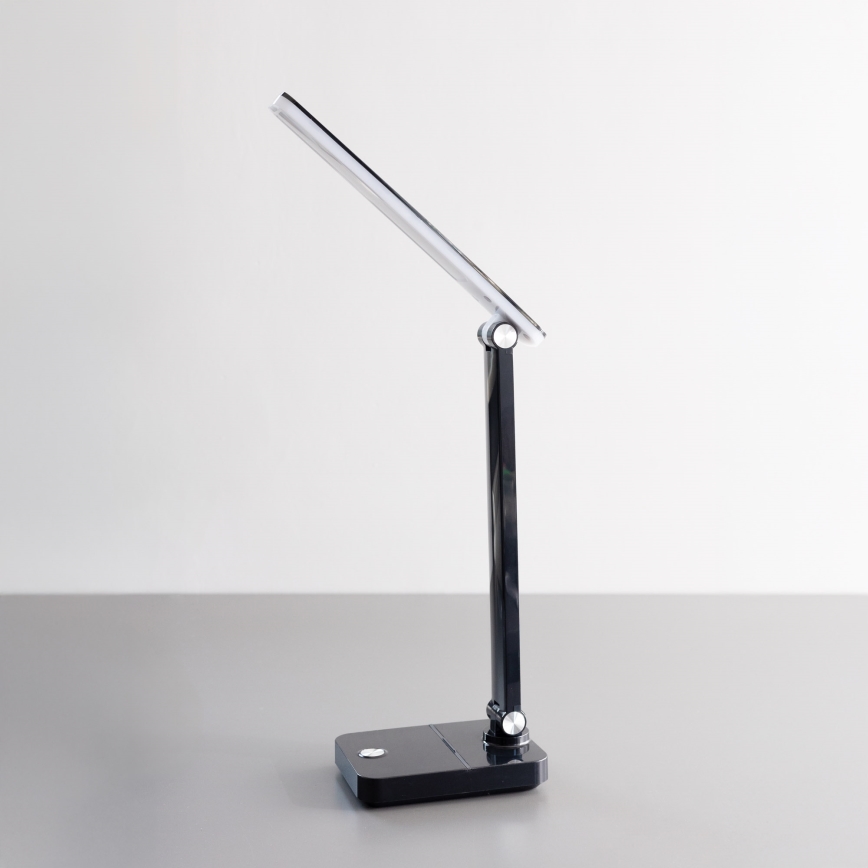 Zuma Line - LED Акумуляторна настільна лампа LED/8W/1200 mAh 3000/4500/6000K чорний