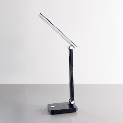 Zuma Line - Светодиодная аккумуляторная настольная лампа LED/8W/1200 mAh 3000/4500/6000K черный