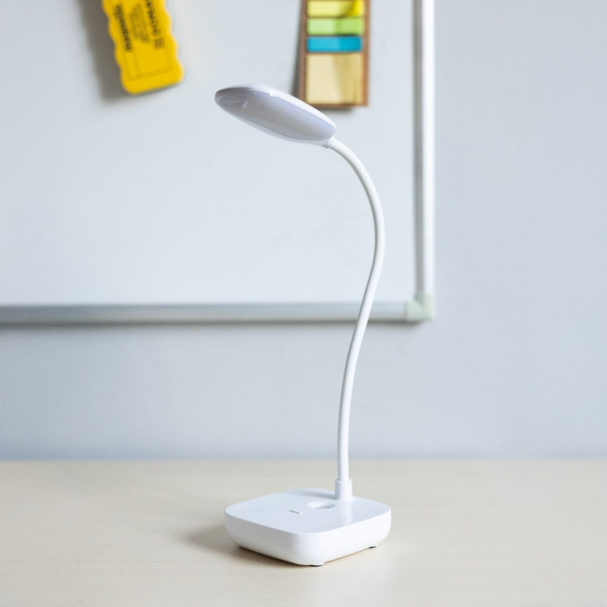 Zuma Line - LED Акумуляторна настільна лампа LED/7W/1200 mAh 3000/4500/6000K білий