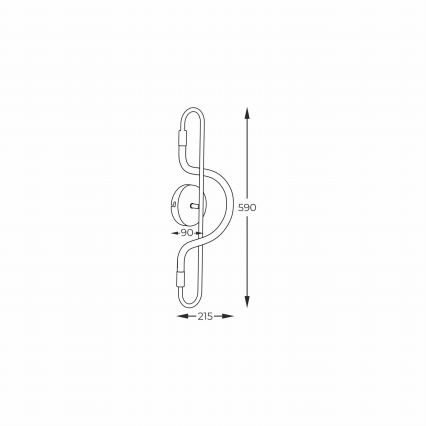 Zuma Line - Светодиодный настенный светильник BALBO LED/10W/230V 3000/4000/6000K черный