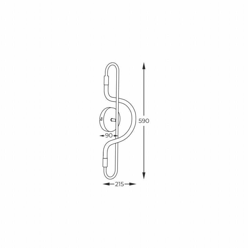 Zuma Line - Светодиодный настенный светильник BALBO LED/10W/230V 3000/4000/6000K черный