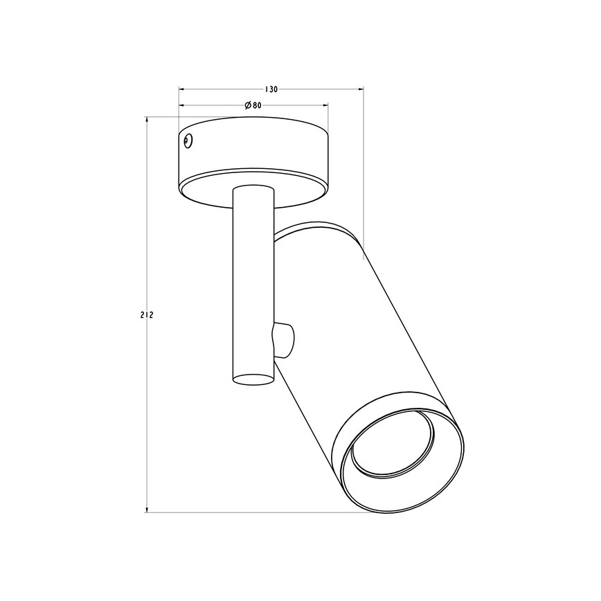Zuma Line - Точковий світильник 1xGU10/50W/230V чорний