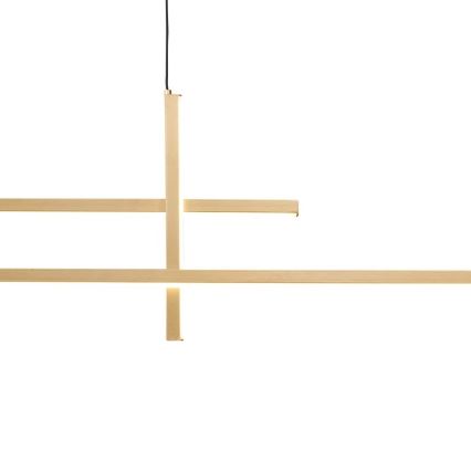 Zuma Line - Светодиодная подвесная люстра LED/42W/230V 3000/4000/6000K золотистый