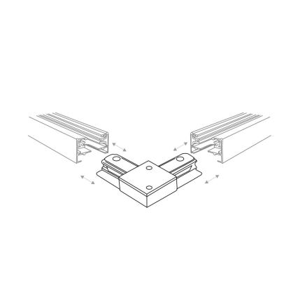 Zuma Line - Точковий світильник для трекової системи 6xGU10/10W/230V чорний + трекові аксесуари