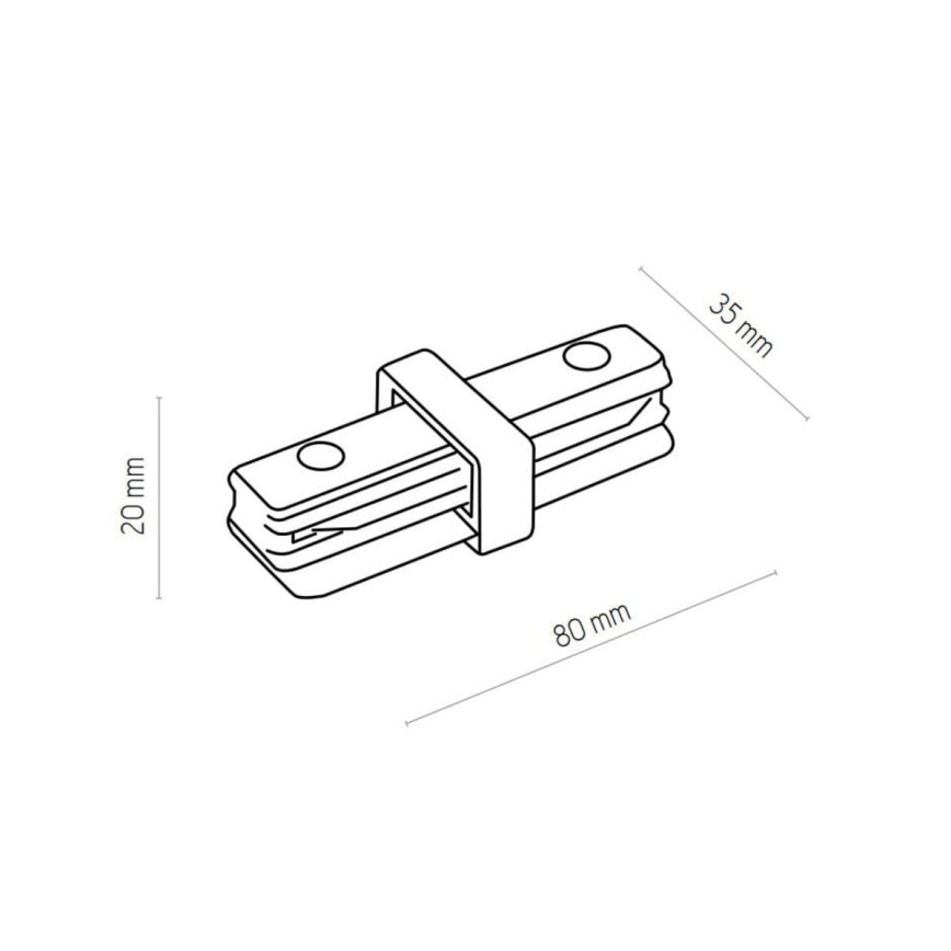 Zuma Line - Точечный светильник для трековой системы 8xGU10/10W/230V черная + аксессуары для рейки