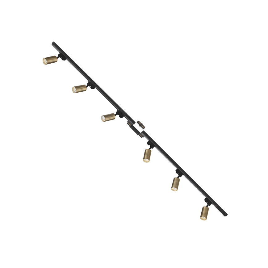 Zuma Line - Точечный светильник для трековой системы 6xGU10/35W/230V черный/золотистый