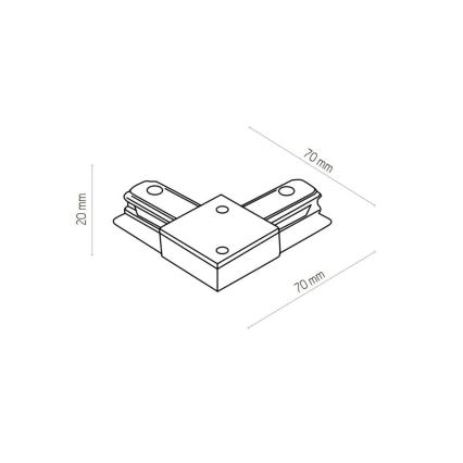 Zuma Line - Точковий світильник для трекової системи 6xGU10/10W/230V білий + трекові аксесуари