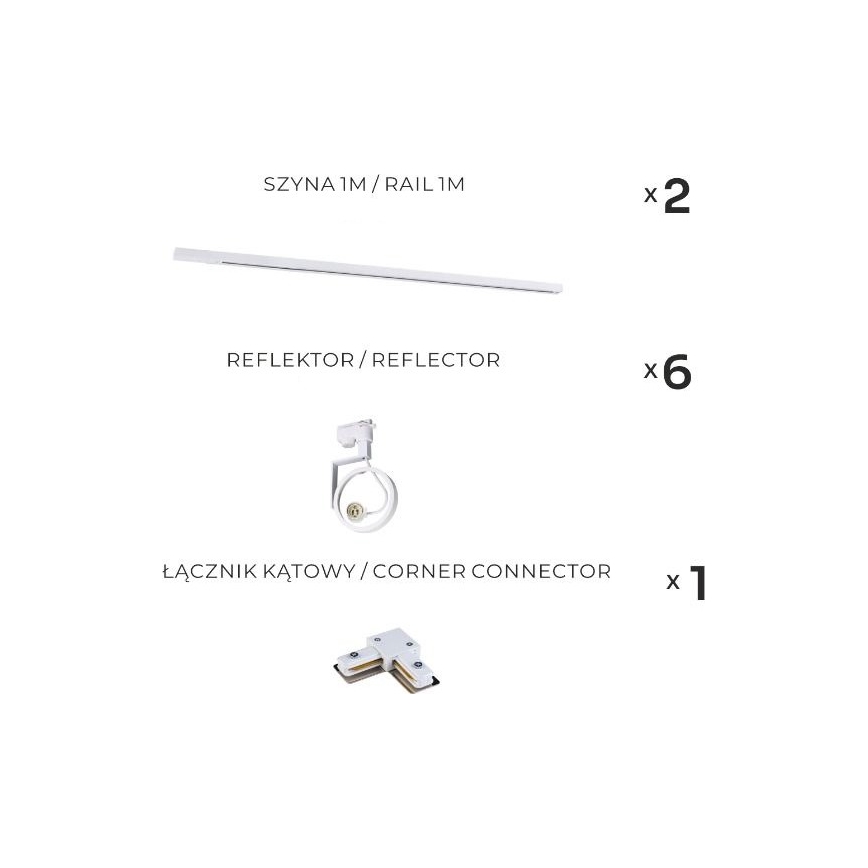 Zuma Line - LED-спот в реечном системе 6xGU10/15W/230V белый