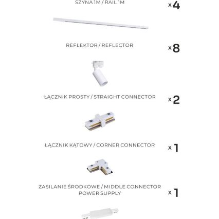 Zuma Line - Spotlight in 8xGU10/35W/230V track system white