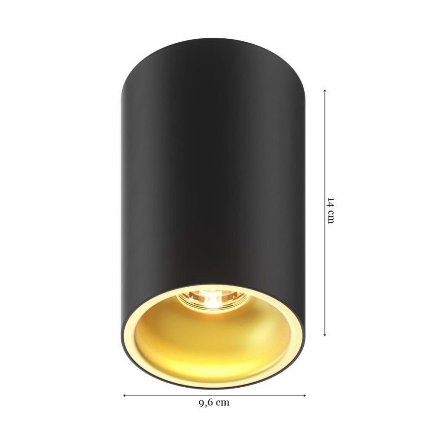 Zuma Line - Точечный светильник 1xGU10/50W/230V черный/золотой