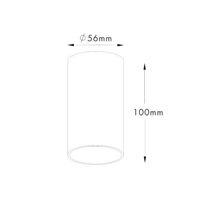 Zuma Line - Точечный светильник 1xGU10/50W/230V черный