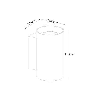 Zuma Line - Настенный светильник 2xGU10/50W/230V белый