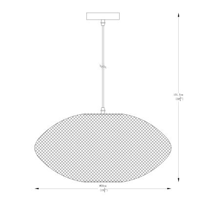 Zuma Line - Підвісна люстра 1xE27/40W/230V золотий
