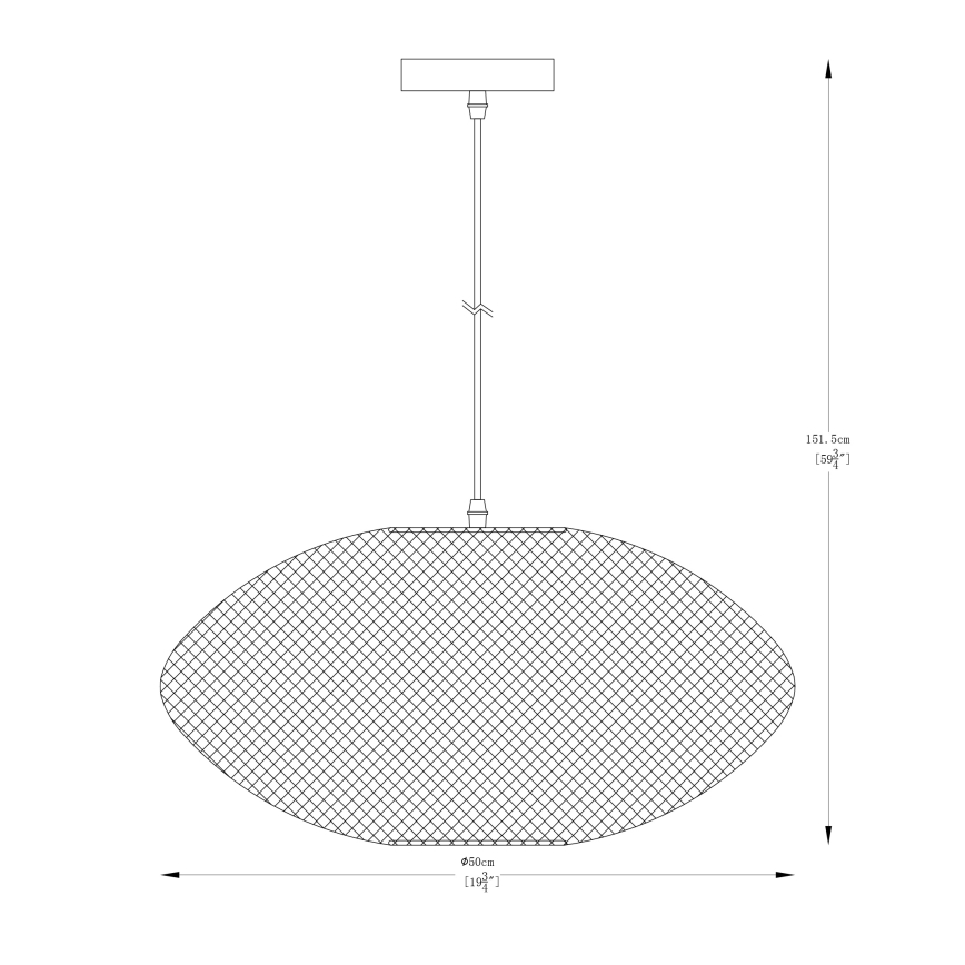 Zuma Line - Підвісна люстра 1xE27/40W/230V золотий