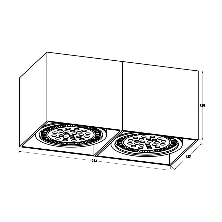 Zuma Line - Точечный светильник 2xGU10-ES111/15W/230V белый