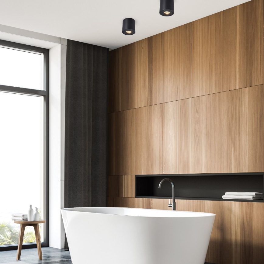 Zuma Line - Точечный светильник 1xGU10/50W/230V IP44 черный