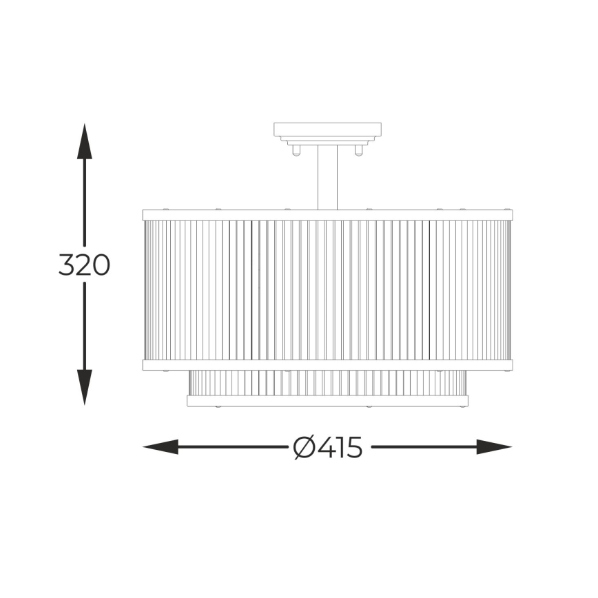 Zuma Line - Люстра на штанге 5xE14/60W/230V черный