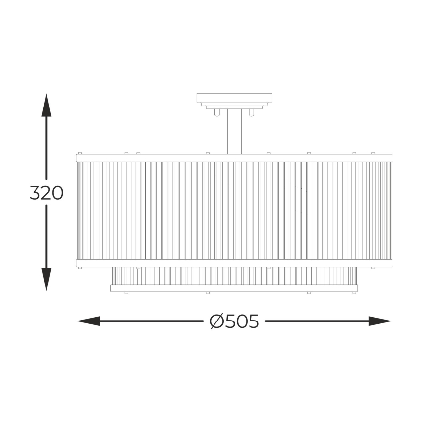 Zuma Line - Люстра на штанге 6xE14/60W/230V черный