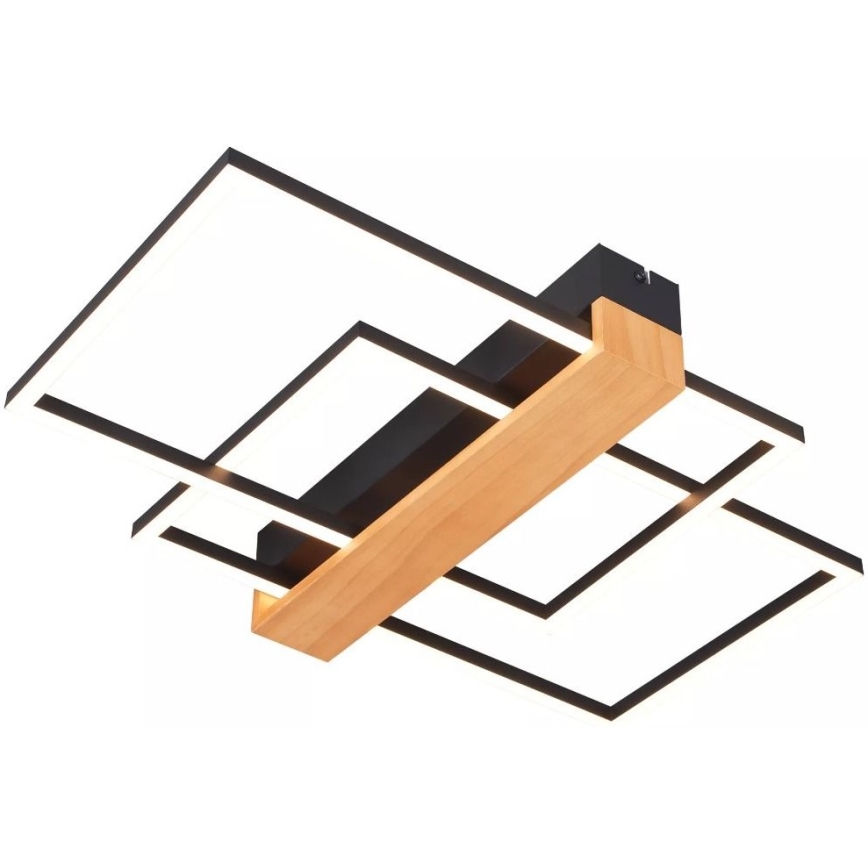 Zuma Line - Стельовий LED світильник LED/39W/230V 3000K чорний/сосна