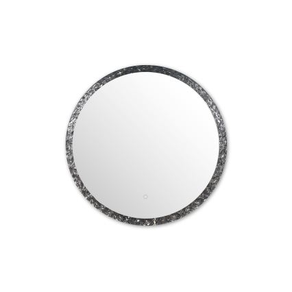 Zuma Line - Настенное зеркало для ванной комнаты со светодиодной подсветкой LED/24W/230V 3000/4000/6000K диаметр 60 см IP44 блестящий хром